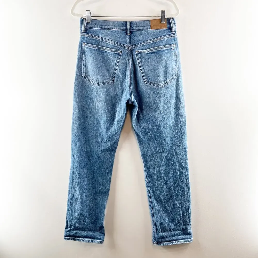 Madewell The High Rise 90s Straight Leg Jeans Emmore Wash Blue 28 - Picture 5 of 6